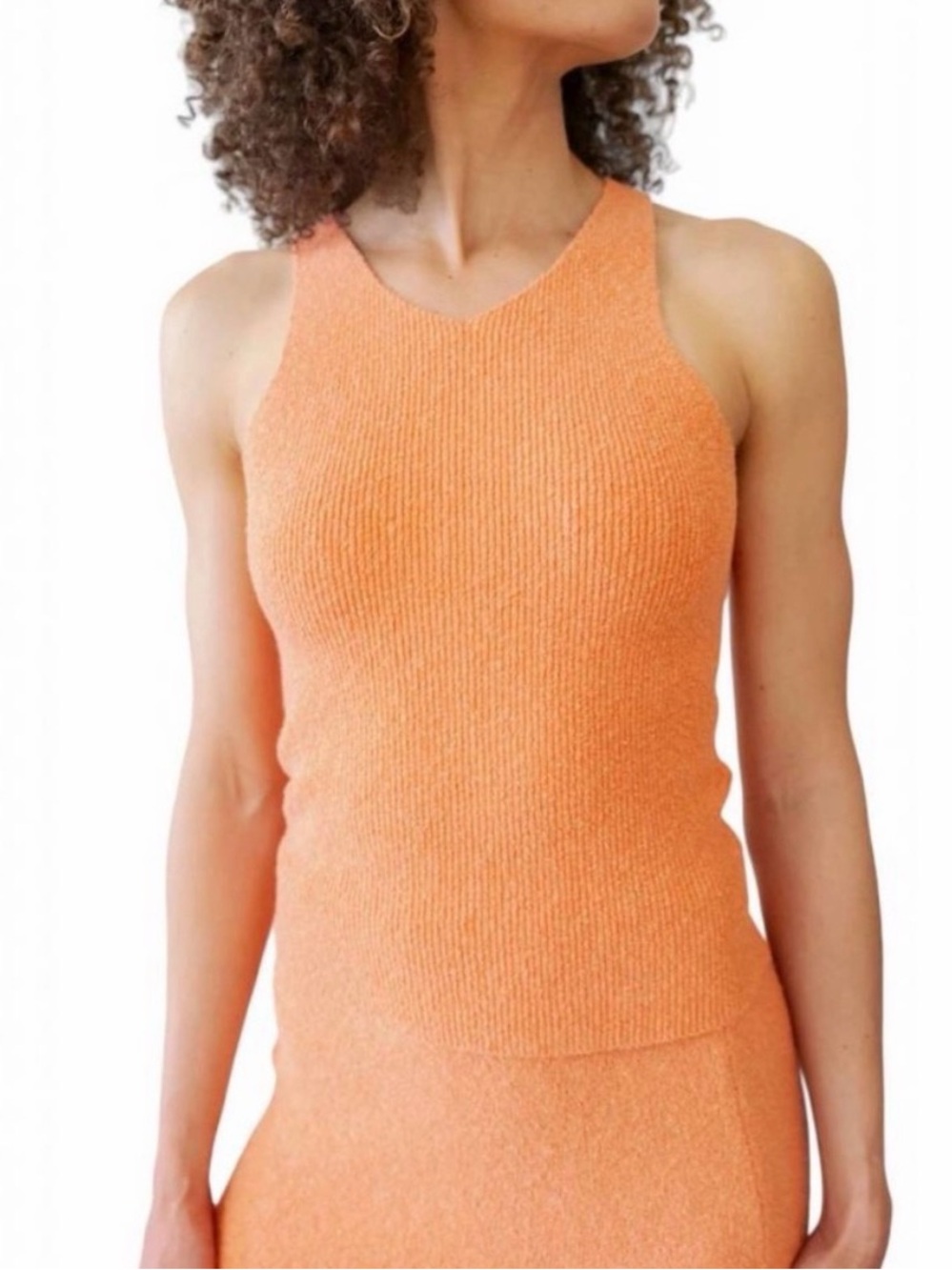 Rails Persimmon Bouclé Knit Sweater Tank Top NWT Medium
